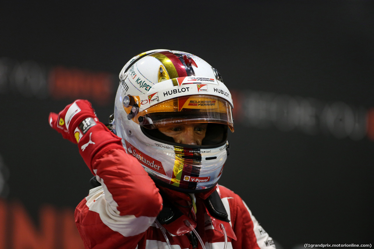 GP SINGAPORE, 20.09.2015 - Gara, Sebastian Vettel (GER) Ferrari SF15-T vincitore