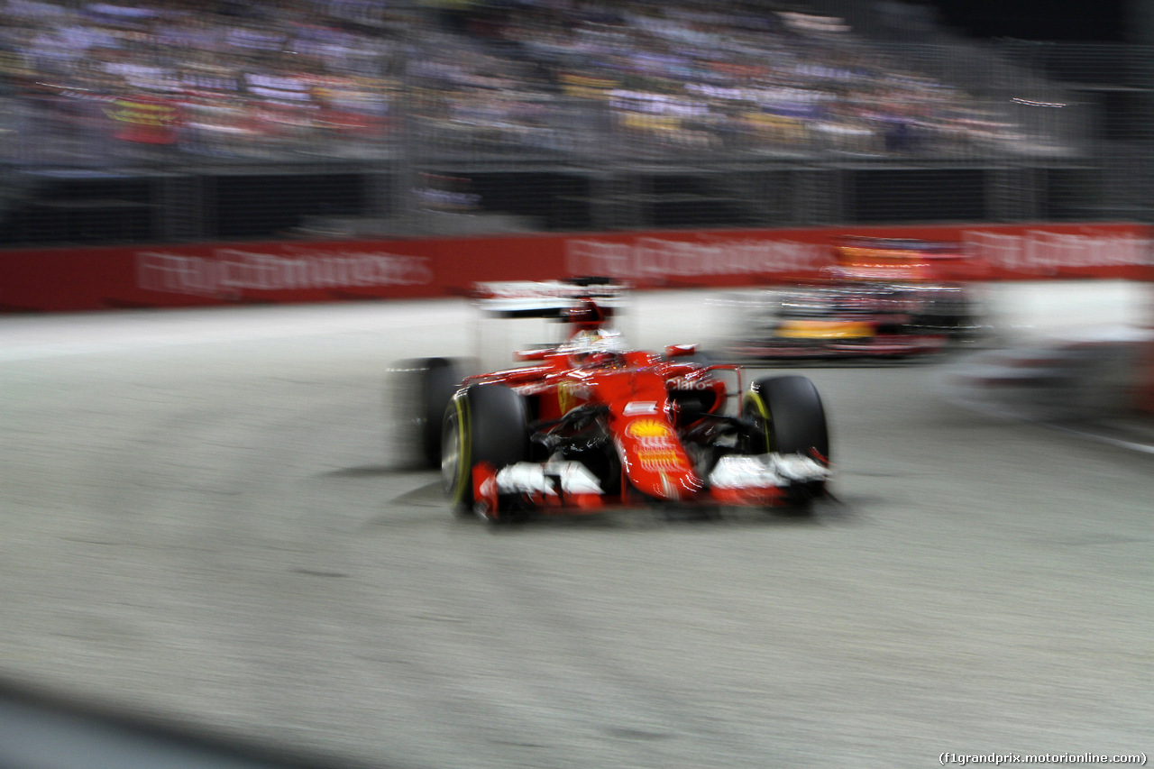 GP SINGAPORE, 20.09.2015 - Gara, Sebastian Vettel (GER) Ferrari SF15-T