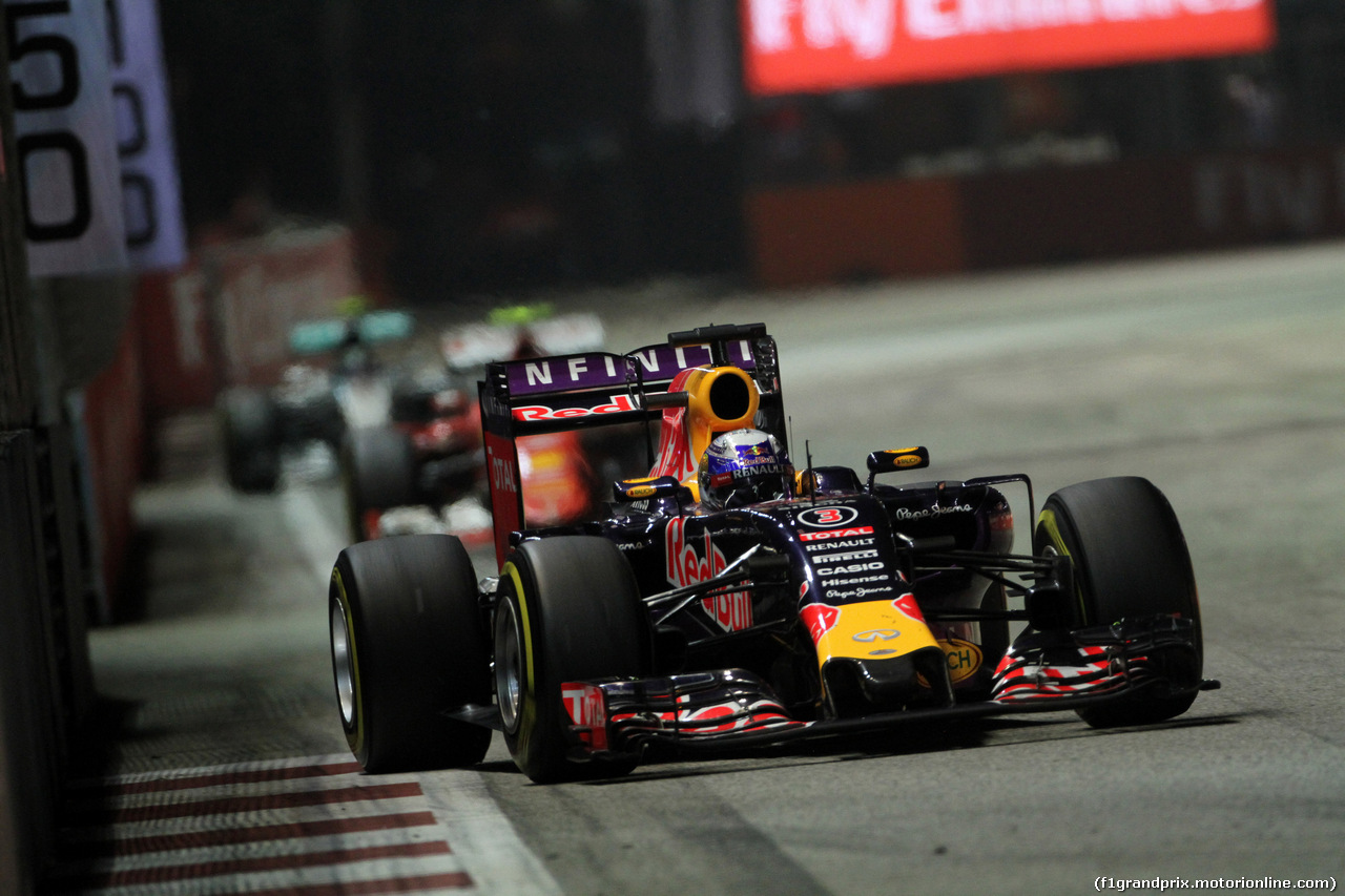 GP SINGAPORE, 20.09.2015 - Gara, Daniel Ricciardo (AUS) Red Bull Racing RB11
