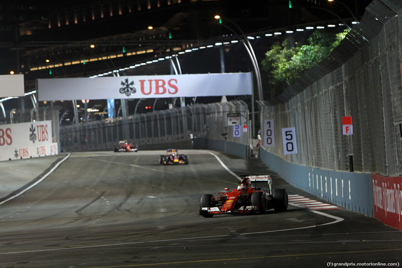 GP SINGAPORE, 20.09.2015 - Gara, Sebastian Vettel (GER) Ferrari SF15-T