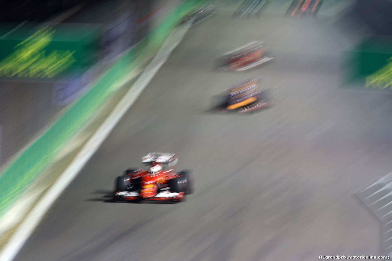GP SINGAPORE, 20.09.2015 - Gara, Sebastian Vettel (GER) Ferrari SF15-T