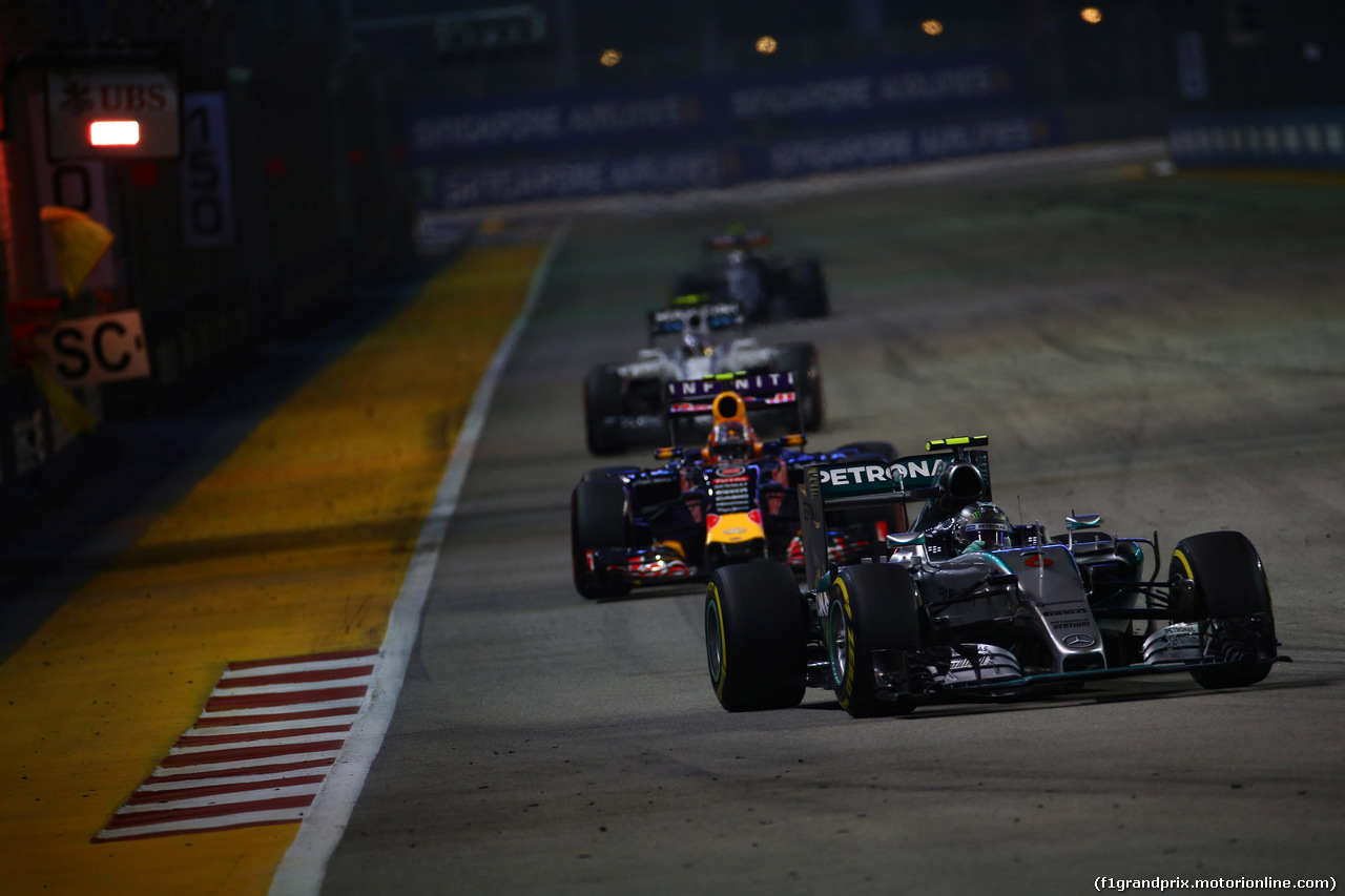 GP SINGAPORE, 20.09.2015 - Gara, Nico Rosberg (GER) Mercedes AMG F1 W06