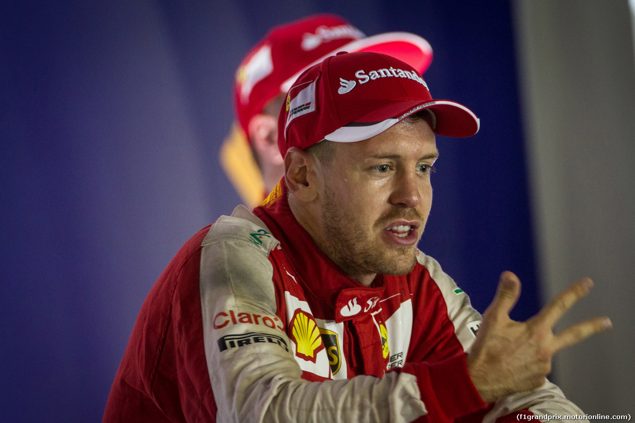 GP SINGAPORE, 20.09.2015 - Gara, Sebastian Vettel (GER) Ferrari SF15-T vincitore