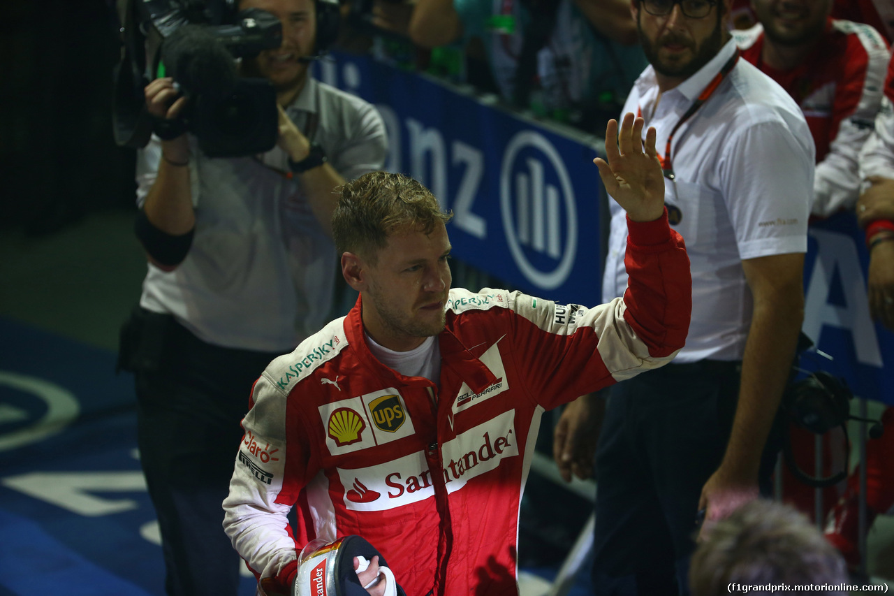 GP SINGAPORE, 20.09.2015 - Gara, Sebastian Vettel (GER) Ferrari SF15-T