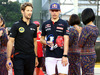 GP SINGAPORE, 20.09.2015 - Romain Grosjean (FRA) Lotus F1 Team E23 e Max Verstappen (NED) Scuderia Toro Rosso STR10