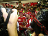 GP SINGAPORE, 20.09.2015 - Gara, Celebratrion, Sebastian Vettel (GER) Ferrari SF15-T vincitore e terzo Kimi Raikkonen (FIN) Ferrari SF15-T