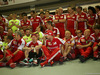 GP SINGAPORE, 20.09.2015 - Gara, Celebratrion, Sebastian Vettel (GER) Ferrari SF15-T vincitore e terzo Kimi Raikkonen (FIN) Ferrari SF15-T