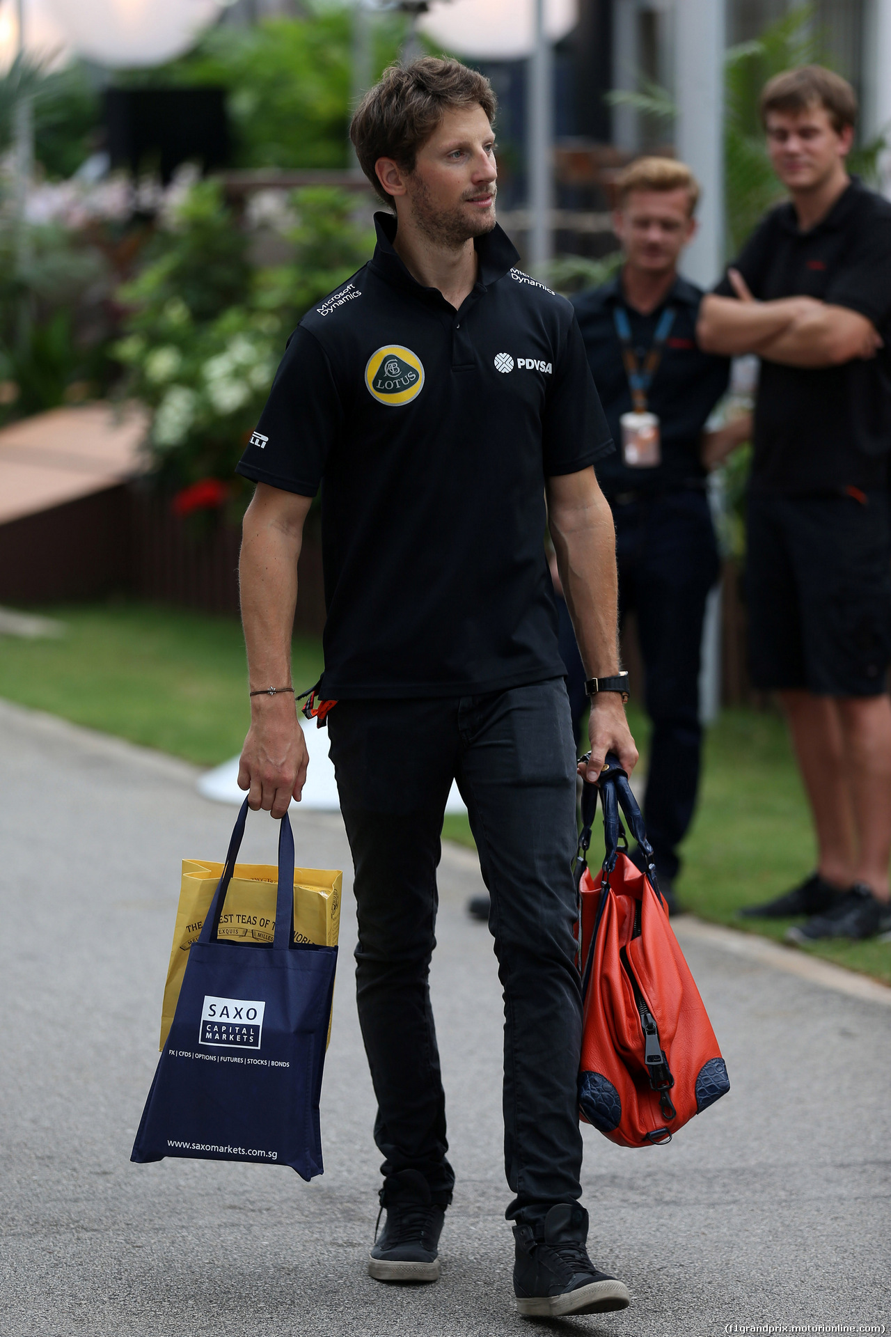 GP SINGAPORE, 17.09.2015 - Romain Grosjean (FRA) Lotus F1 Team E23