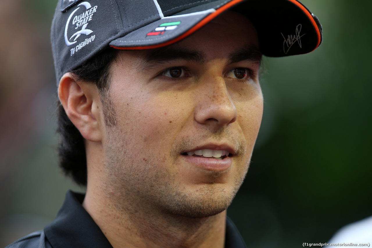 GP SINGAPORE, 17.09.2015 - Sergio Perez (MEX) Sahara Force India F1 VJM08