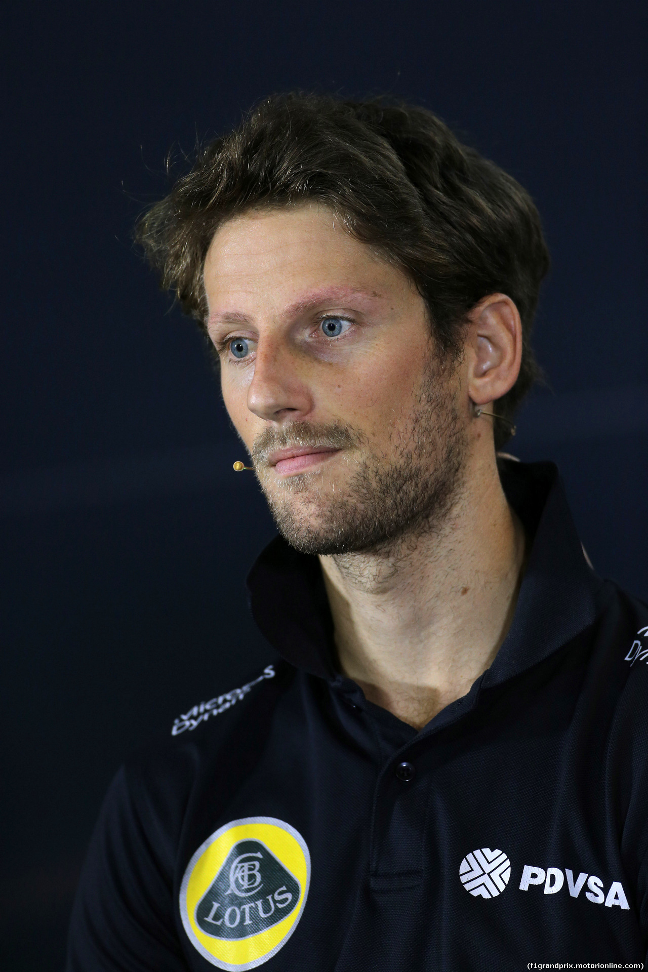 GP SINGAPORE, 17.09.2015 - Conferenza Stampa, Romain Grosjean (FRA) Lotus F1 Team E23