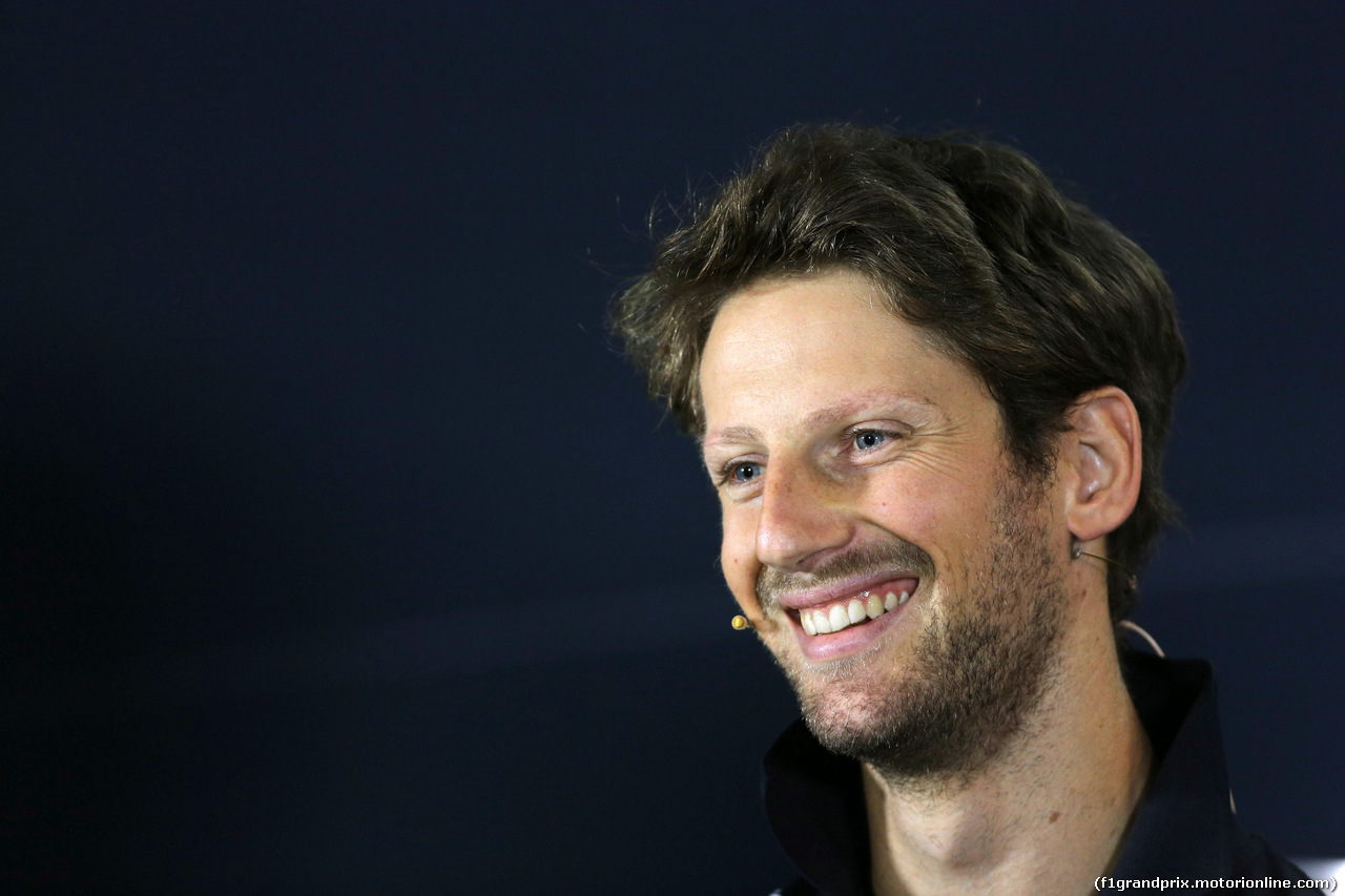 GP SINGAPORE, 17.09.2015 - Conferenza Stampa, Romain Grosjean (FRA) Lotus F1 Team E23