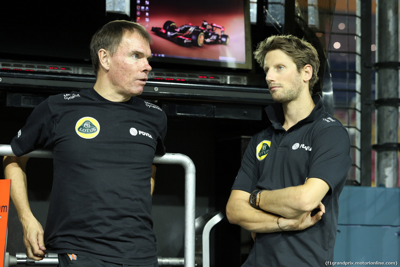 GP SINGAPORE, 17.09.2015 - Romain Grosjean (FRA) Lotus F1 Team E23