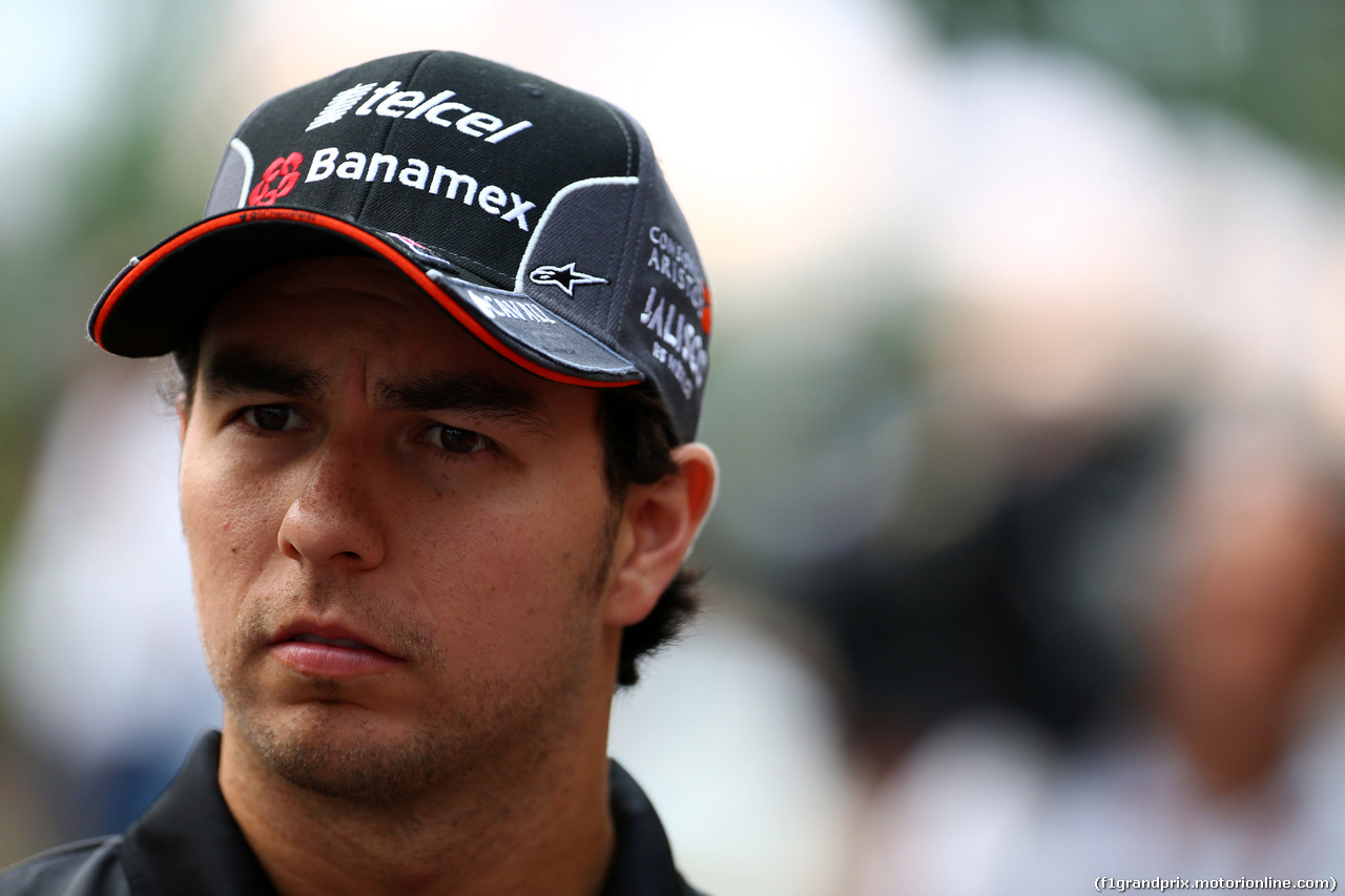 GP SINGAPORE, 17.09.2015 - Sergio Perez (MEX) Sahara Force India F1 VJM08