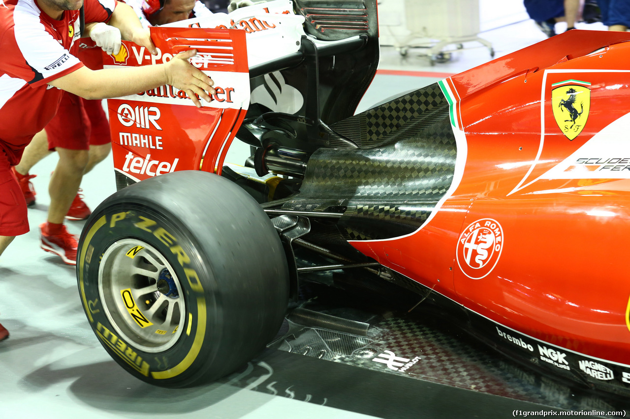 GP SINGAPORE, 17.09.2015 - Ferrari SF15-T, detail