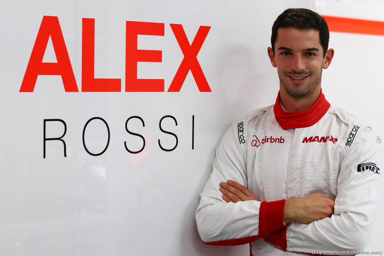 GP SINGAPORE, 17.09.2015 - Alexander Rossi (USA) Manor Marussia F1 Team.