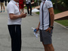 GP SINGAPORE, 17.09.2015 - Sir Jackie Stewart (GBR) e Valtteri Bottas (FIN) Williams F1 Team FW37
