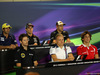 GP SINGAPORE, 17.09.2015 - Conferenza Stampa, (L-R) Felipe Nasr (BRA) Sauber C34, Sergio Perez (MEX) Sahara Force India F1 VJM08, Pastor Maldonado (VEN) Lotus F1 Team E23, Romain Grosjean (FRA) Lotus F1 Team E23, Valtteri Bottas (FIN) Williams F1 Team FW37 e Roberto Merhi (ESP) Manor Marussia F1 Team