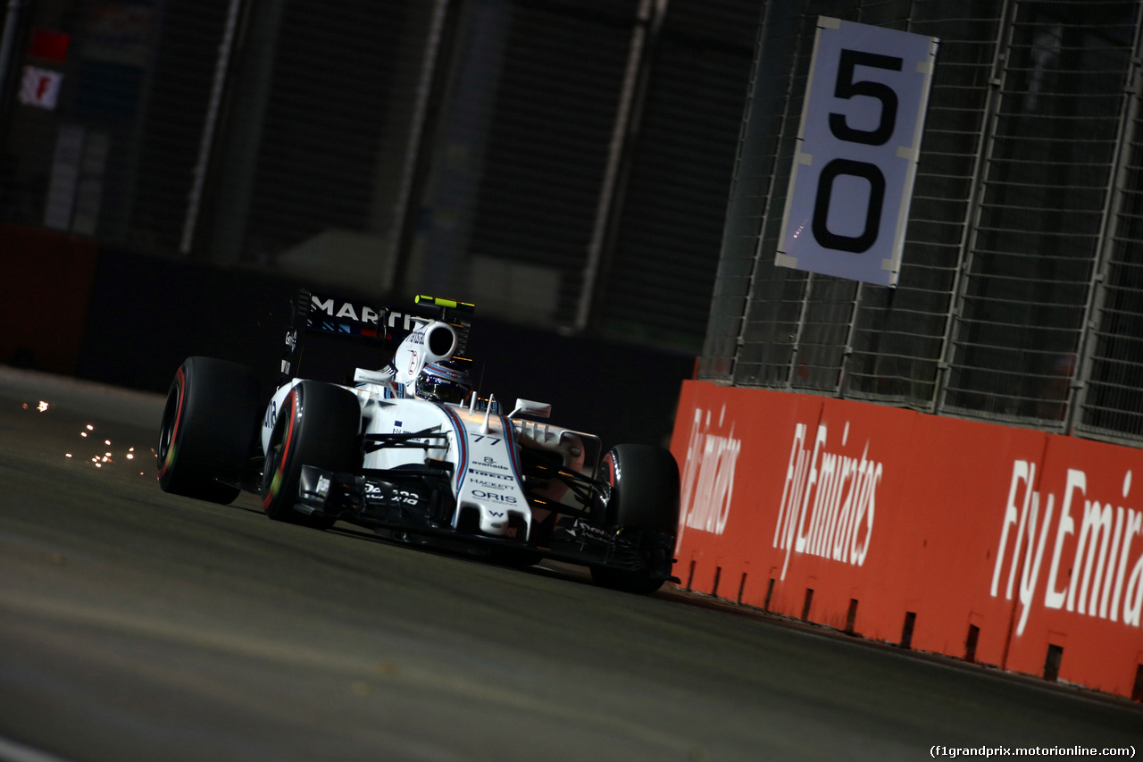 GP SINGAPORE, 19.09.2015 - Qualifiche, Valtteri Bottas (FIN) Williams F1 Team FW37