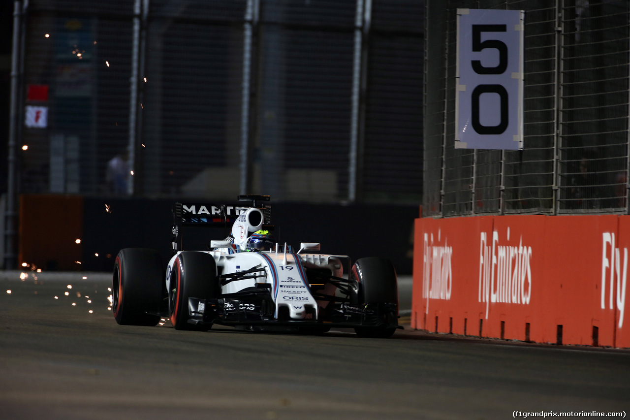 GP SINGAPORE, 19.09.2015 - Qualifiche, Felipe Massa (BRA) Williams F1 Team FW37