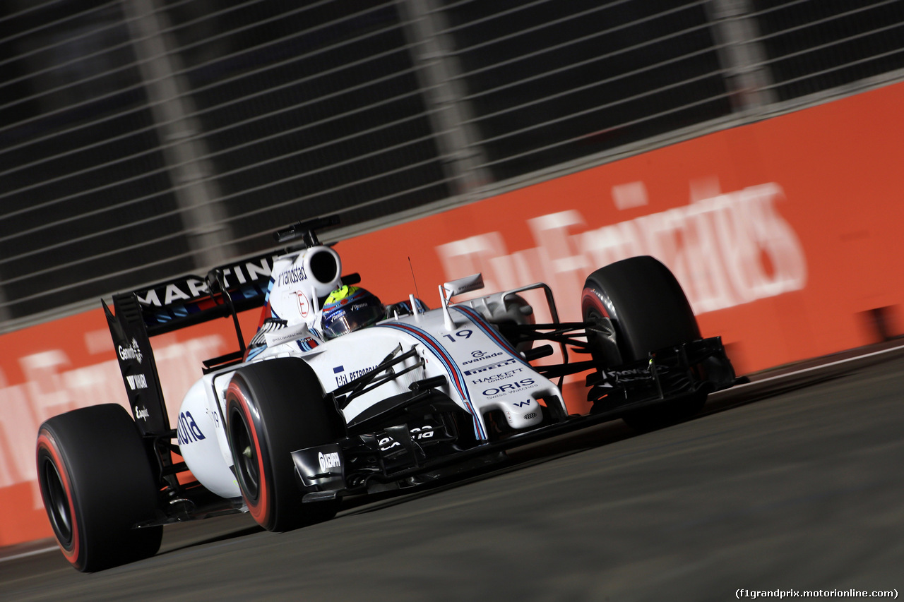 GP SINGAPORE, 19.09.2015 - Qualifiche, Felipe Massa (BRA) Williams F1 Team FW37