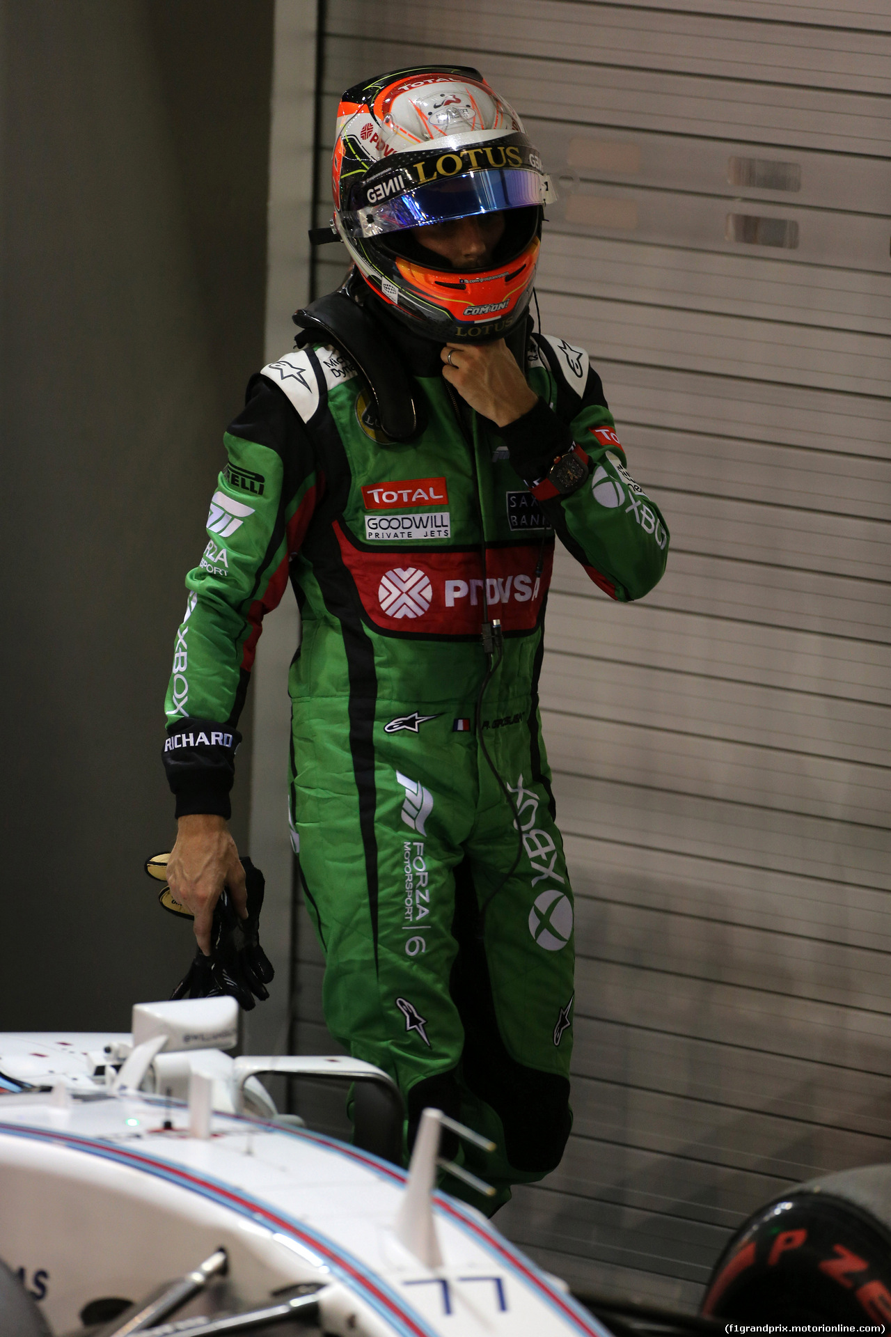 GP SINGAPORE, 19.09.2015 - Qualifiche, Romain Grosjean (FRA) Lotus F1 Team E23
