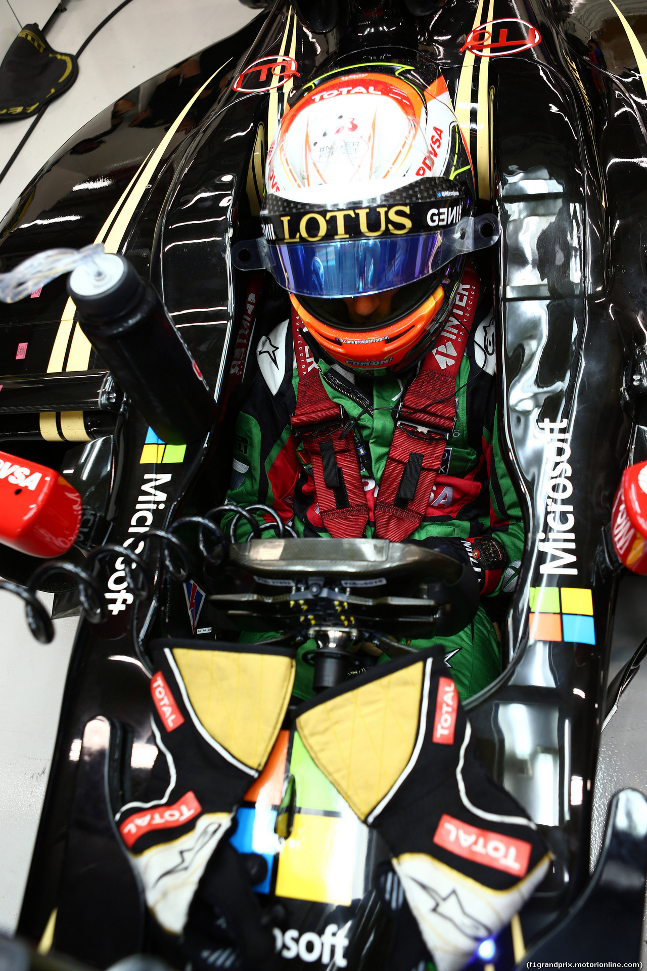 GP SINGAPORE, 19.09.2015 - Qualifiche, Romain Grosjean (FRA) Lotus F1 Team E23