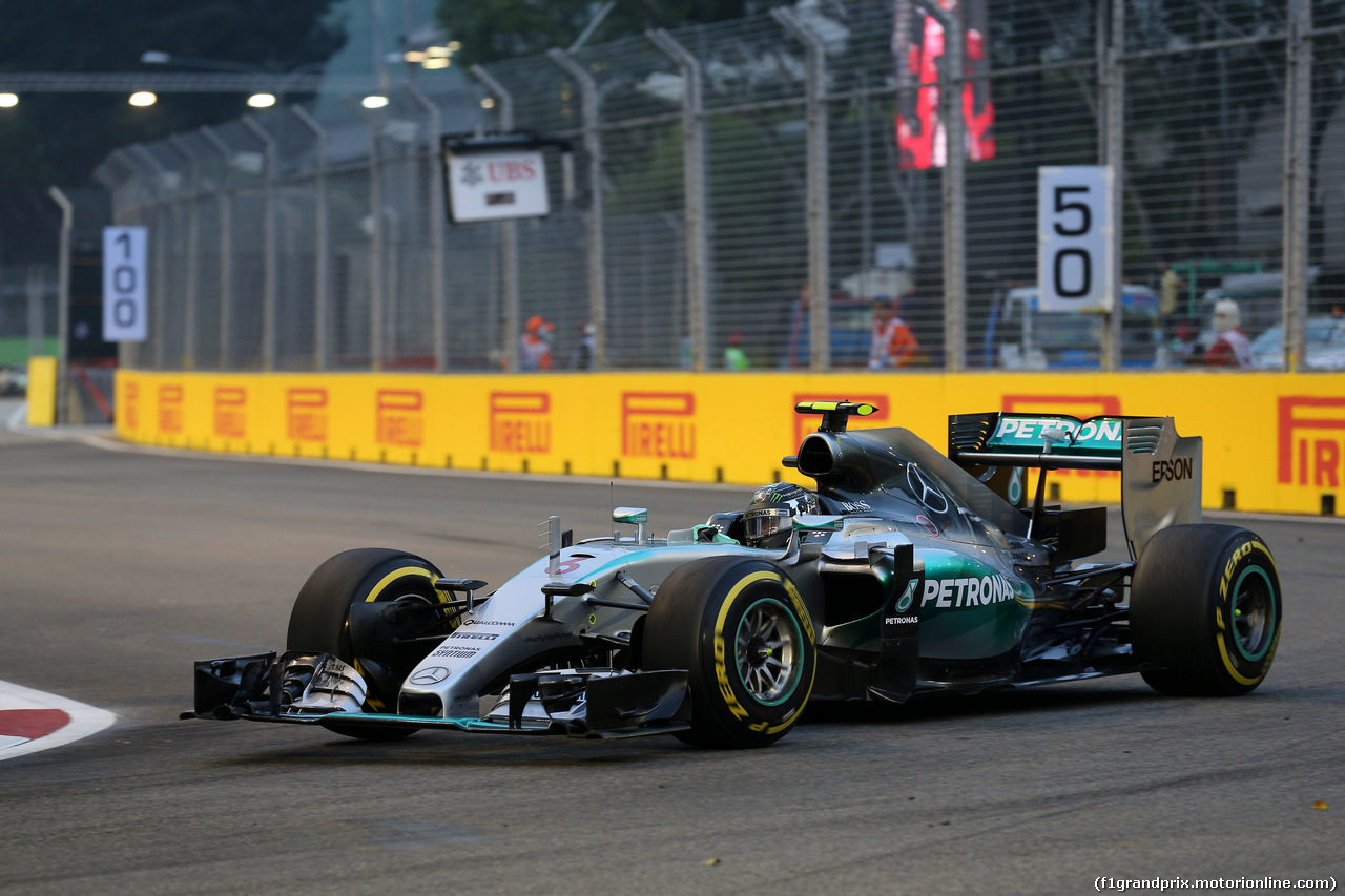 GP SINGAPORE, 19.09.2015 - Prove Libere 3, Nico Rosberg (GER) Mercedes AMG F1 W06