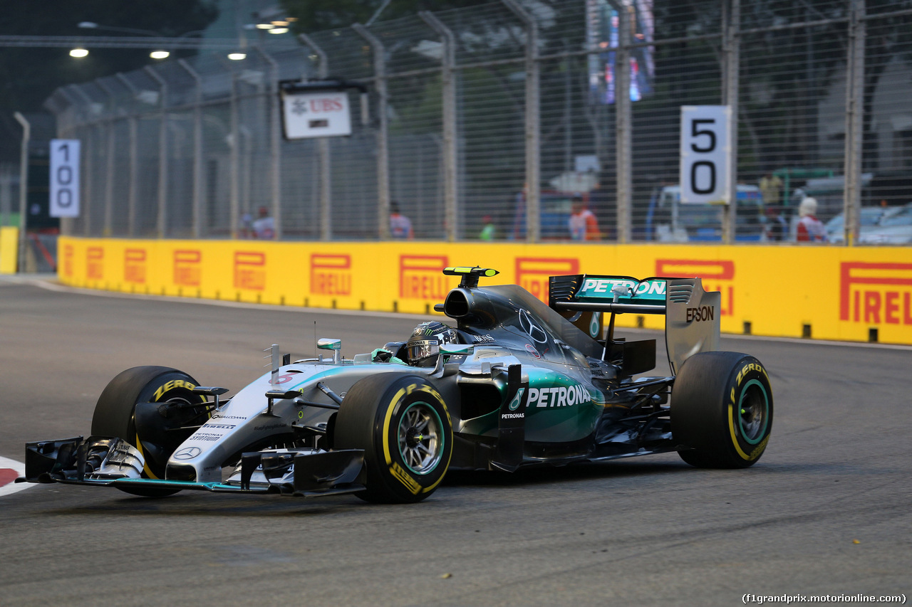 GP SINGAPORE, 19.09.2015 - Prove Libere 3, Nico Rosberg (GER) Mercedes AMG F1 W06