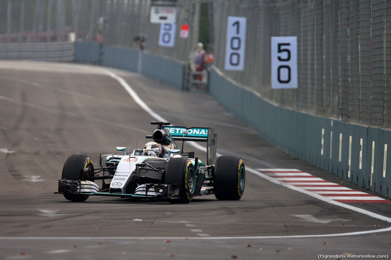 GP SINGAPORE, 19.09.2015 - Prove Libere 3, Lewis Hamilton (GBR) Mercedes AMG F1 W06