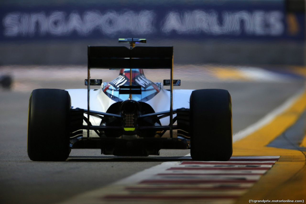 GP SINGAPORE, 19.09.2015 - Prove Libere 3, Valtteri Bottas (FIN) Williams F1 Team FW37