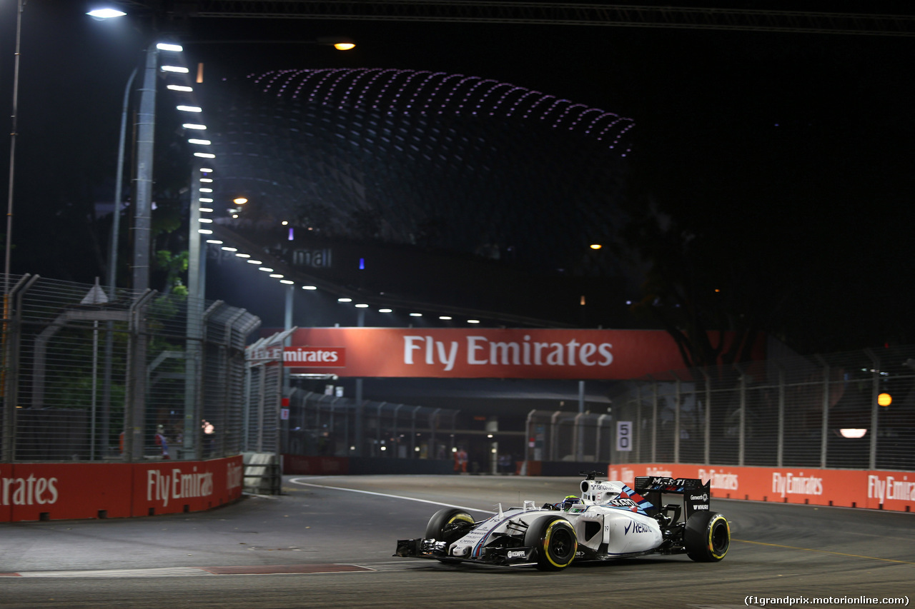 GP SINGAPORE, 19.09.2015 - Qualifiche, Felipe Massa (BRA) Williams F1 Team FW37