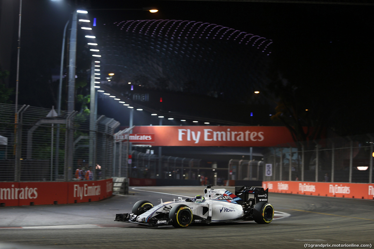 GP SINGAPORE, 19.09.2015 - Qualifiche, Felipe Massa (BRA) Williams F1 Team FW37