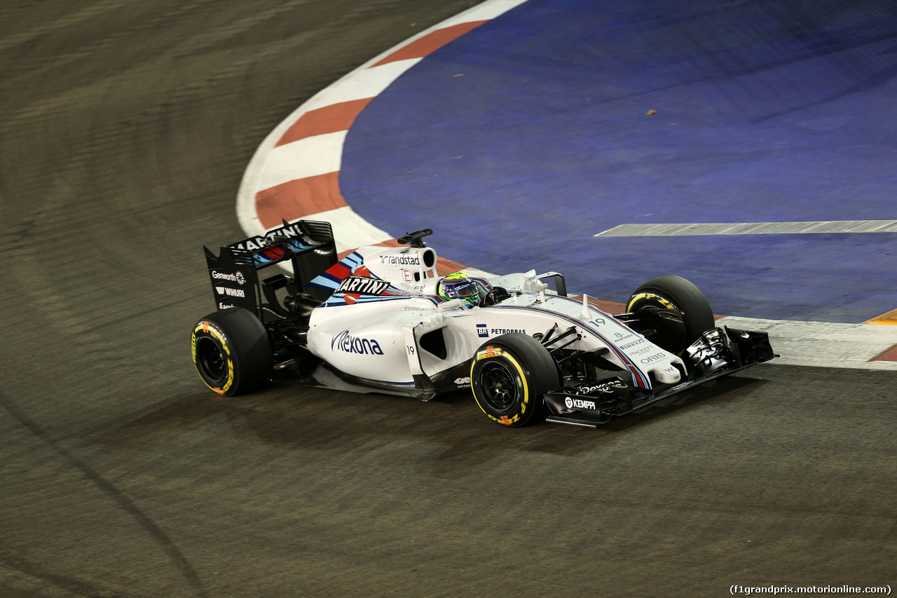 GP SINGAPORE, 19.09.2015 - Qualifiche, Felipe Massa (BRA) Williams F1 Team FW37