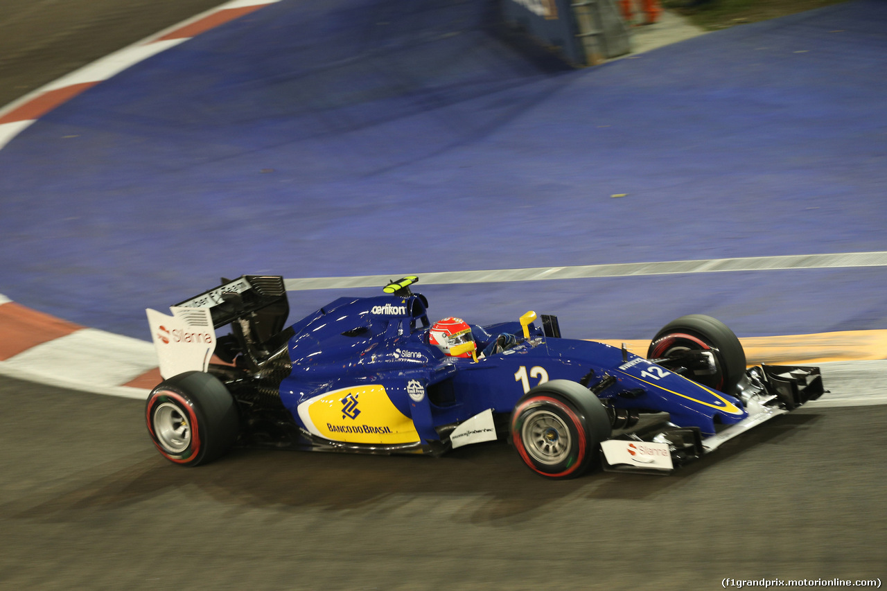 GP SINGAPORE, 19.09.2015 - Qualifiche, Felipe Nasr (BRA) Sauber C34