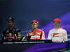 GP SINGAPORE, 19.09.2015 - Qualifiche, Conferenza Stampa, Daniel Ricciardo (AUS) Red Bull Racing RB11, Sebastian Vettel (GER) Ferrari SF15-T e Kimi Raikkonen (FIN) Ferrari SF15-T