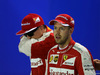GP SINGAPORE, 19.09.2015 - Qualifiche, Kimi Raikkonen (FIN) Ferrari SF15-T e Sebastian Vettel (GER) Ferrari SF15-T pole position