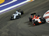 GP SINGAPORE, 19.09.2015 - Qualifiche, Valtteri Bottas (FIN) Williams F1 Team FW37 e Alexander Rossi (USA) Manor Marussia F1 Team