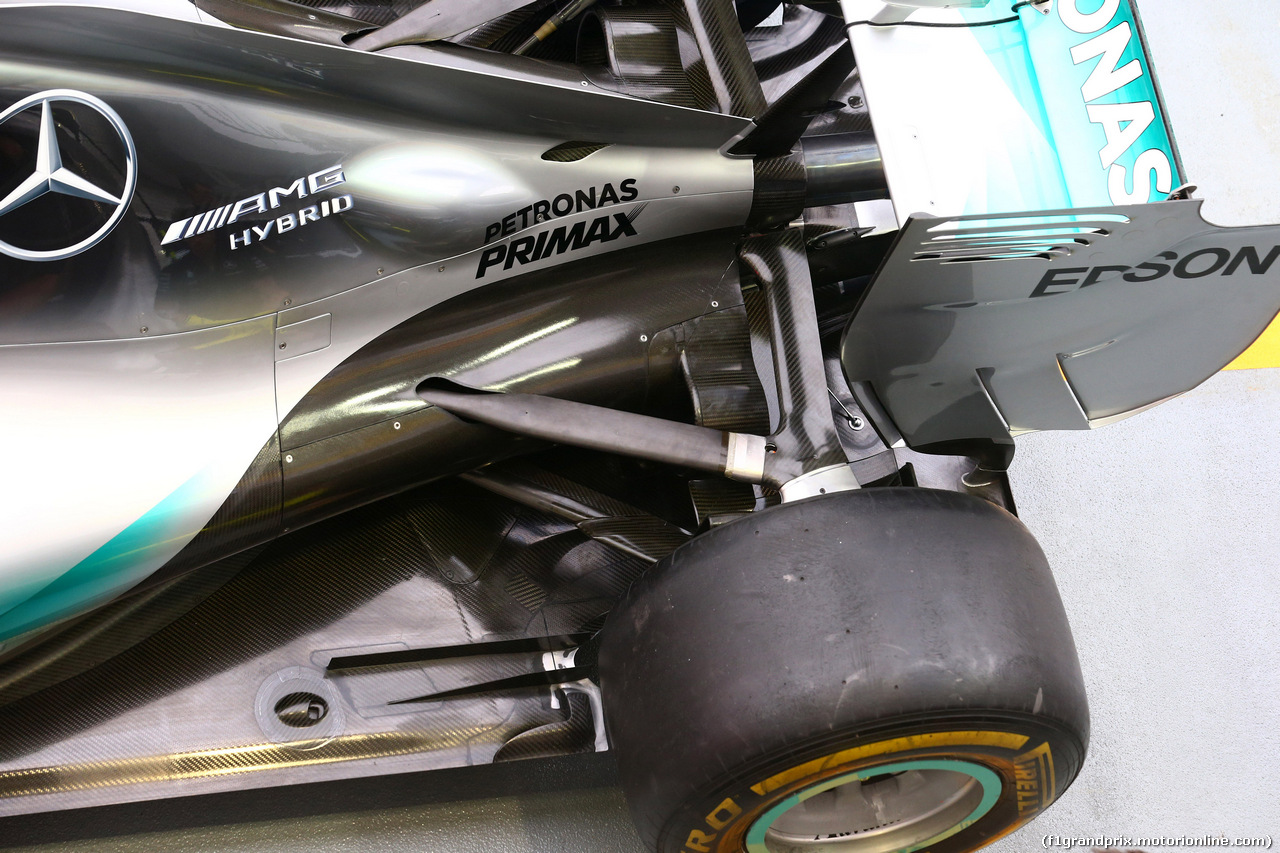 GP SINGAPORE, 18.09.2015 - Prove Libere 1, Mercedes AMG F1 W06, detail