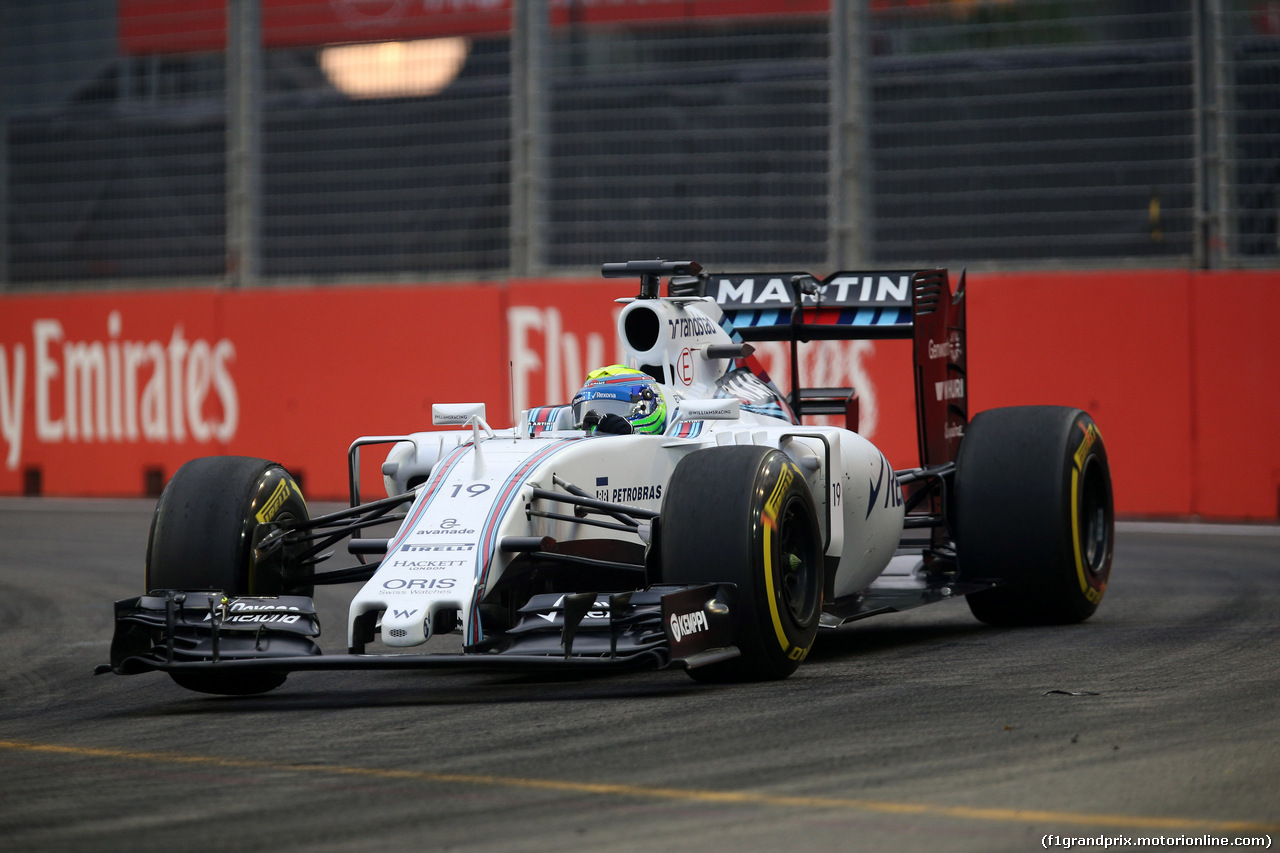 GP SINGAPORE, 18.09.2015 - Prove Libere 1, Felipe Massa (BRA) Williams F1 Team FW37