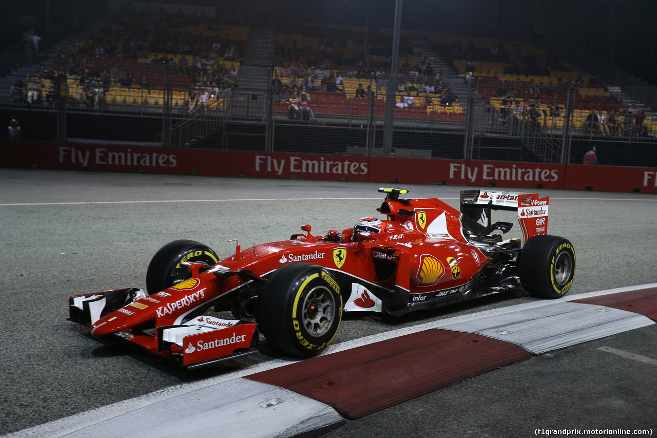 GP SINGAPORE, 18.09.2015 - Prove Libere 1, Kimi Raikkonen (FIN) Ferrari SF15-T