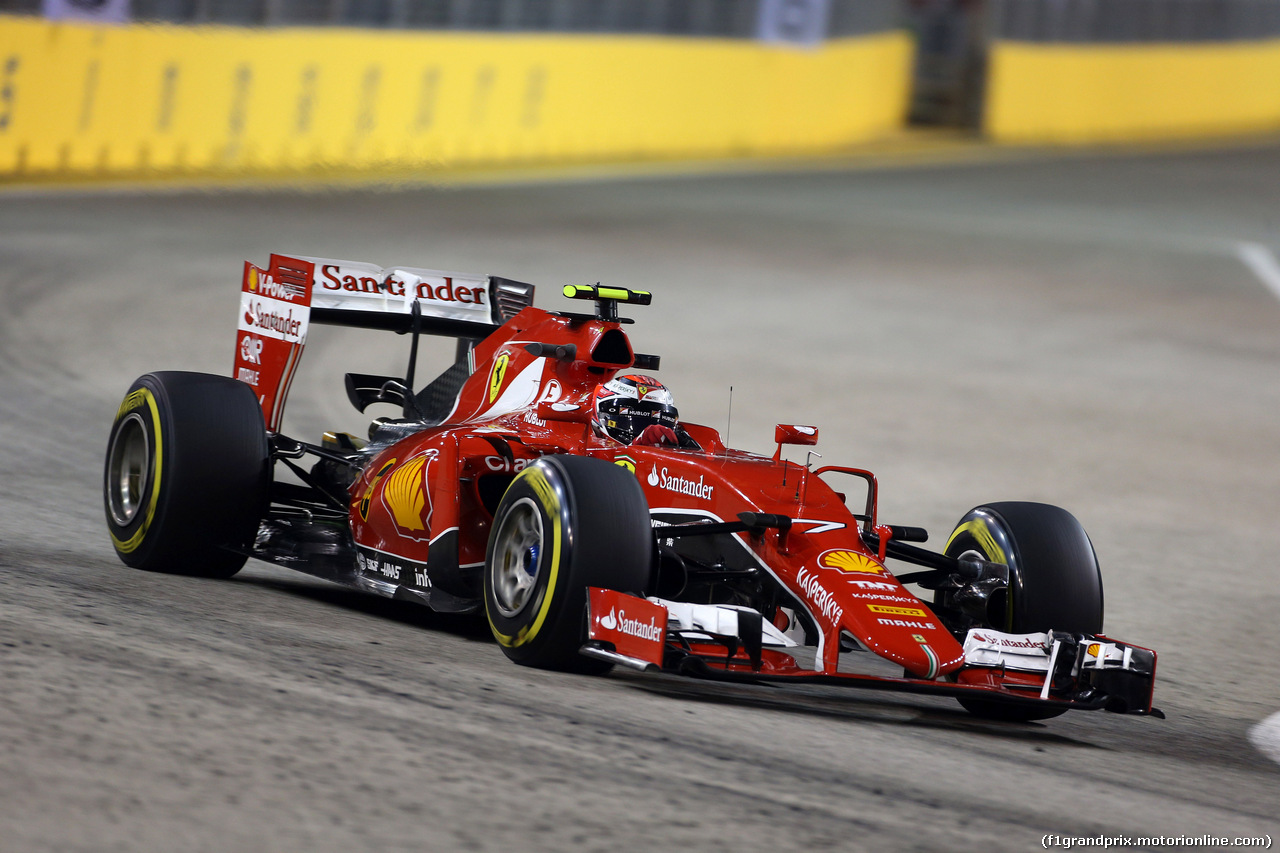 GP SINGAPORE, 18.09.2015 - Prove Libere 1, Kimi Raikkonen (FIN) Ferrari SF15-T