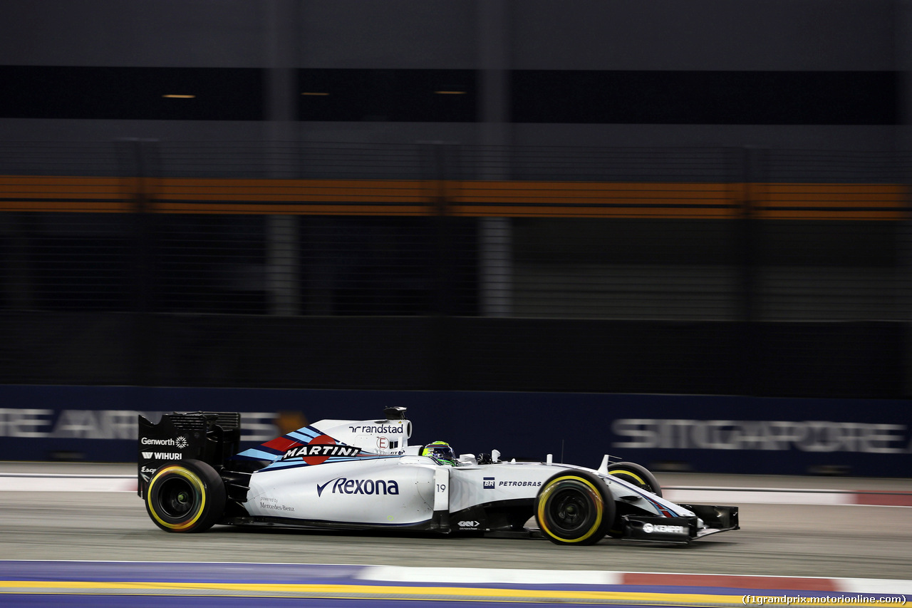 GP SINGAPORE, 18.09.2015 - Prove Libere 1, Felipe Massa (BRA) Williams F1 Team FW37