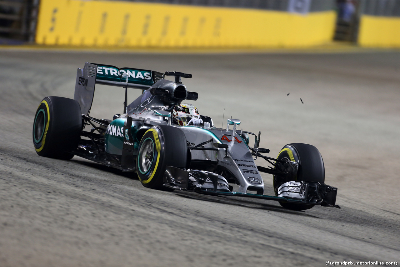 GP SINGAPORE, 18.09.2015 - Prove Libere 1, Lewis Hamilton (GBR) Mercedes AMG F1 W06