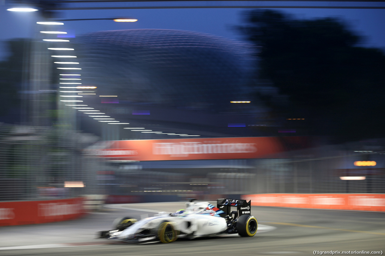 GP SINGAPORE, 18.09.2015 - Prove Libere 1, Felipe Massa (BRA) Williams F1 Team FW37