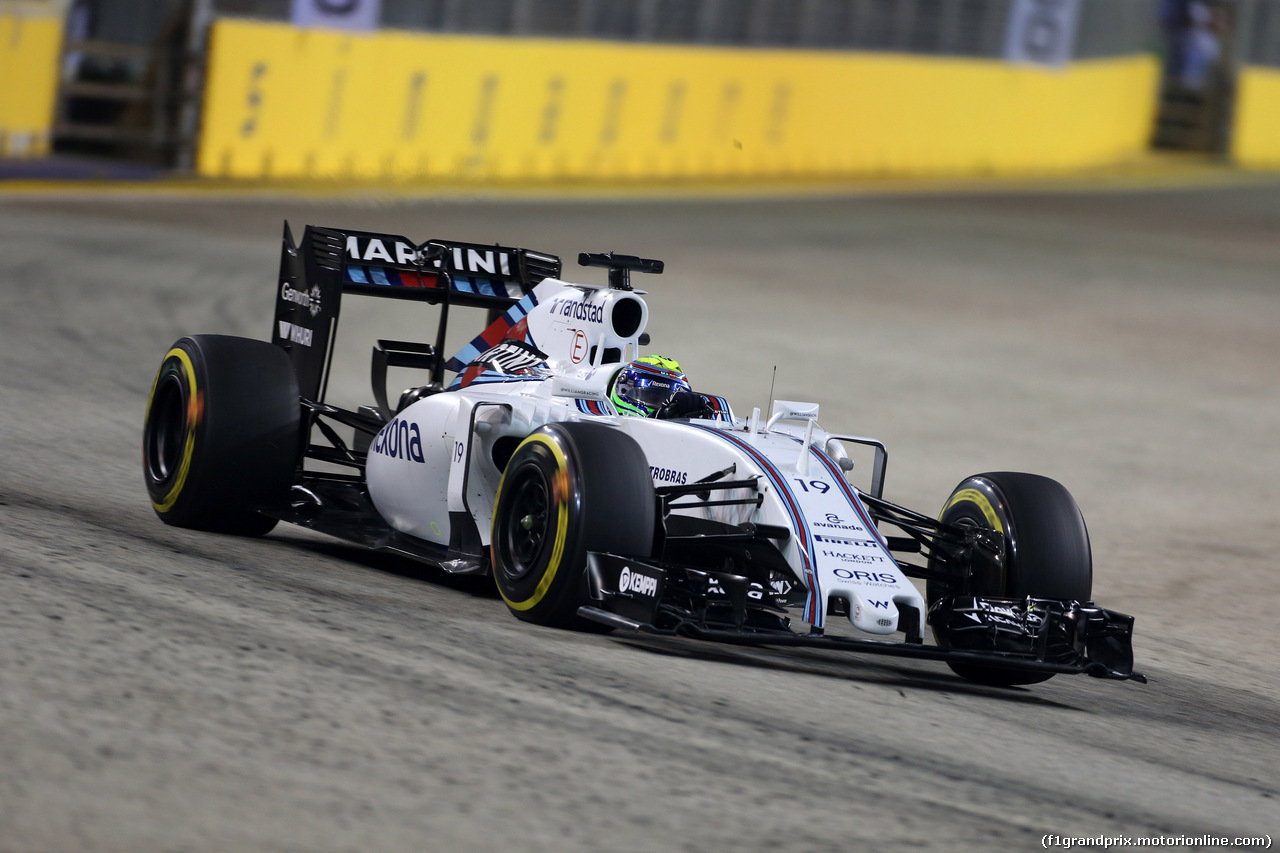 GP SINGAPORE, 18.09.2015 - Prove Libere 1, Felipe Massa (BRA) Williams F1 Team FW37