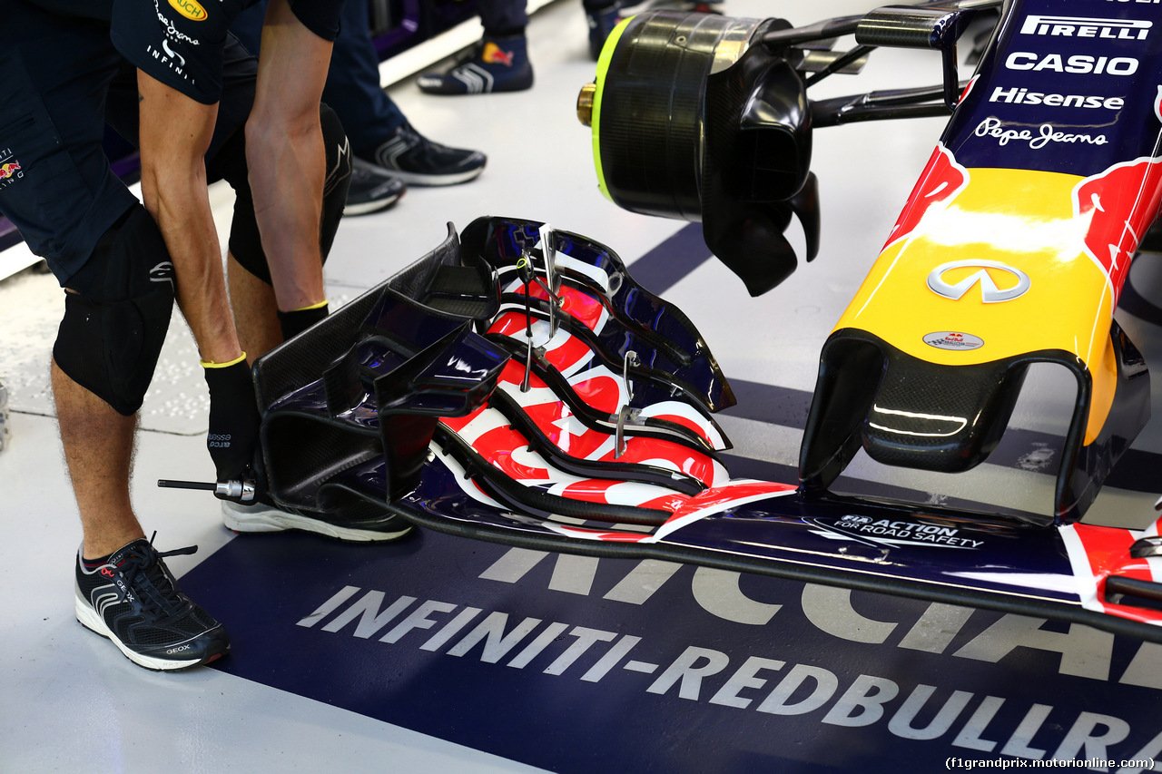 GP SINGAPORE, 18.09.2015 - Prove Libere 2, Red Bull Racing RB11, detail