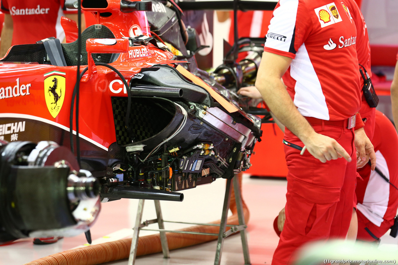 GP SINGAPORE, 18.09.2015 - Prove Libere 2, Ferrari SF15-T, detail