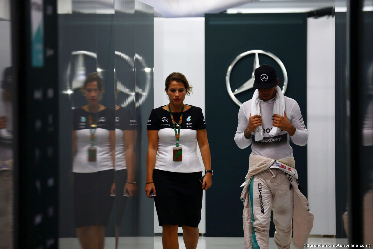 GP SINGAPORE, 18.09.2015 - Prove Libere 2, Lewis Hamilton (GBR) Mercedes AMG F1 W06