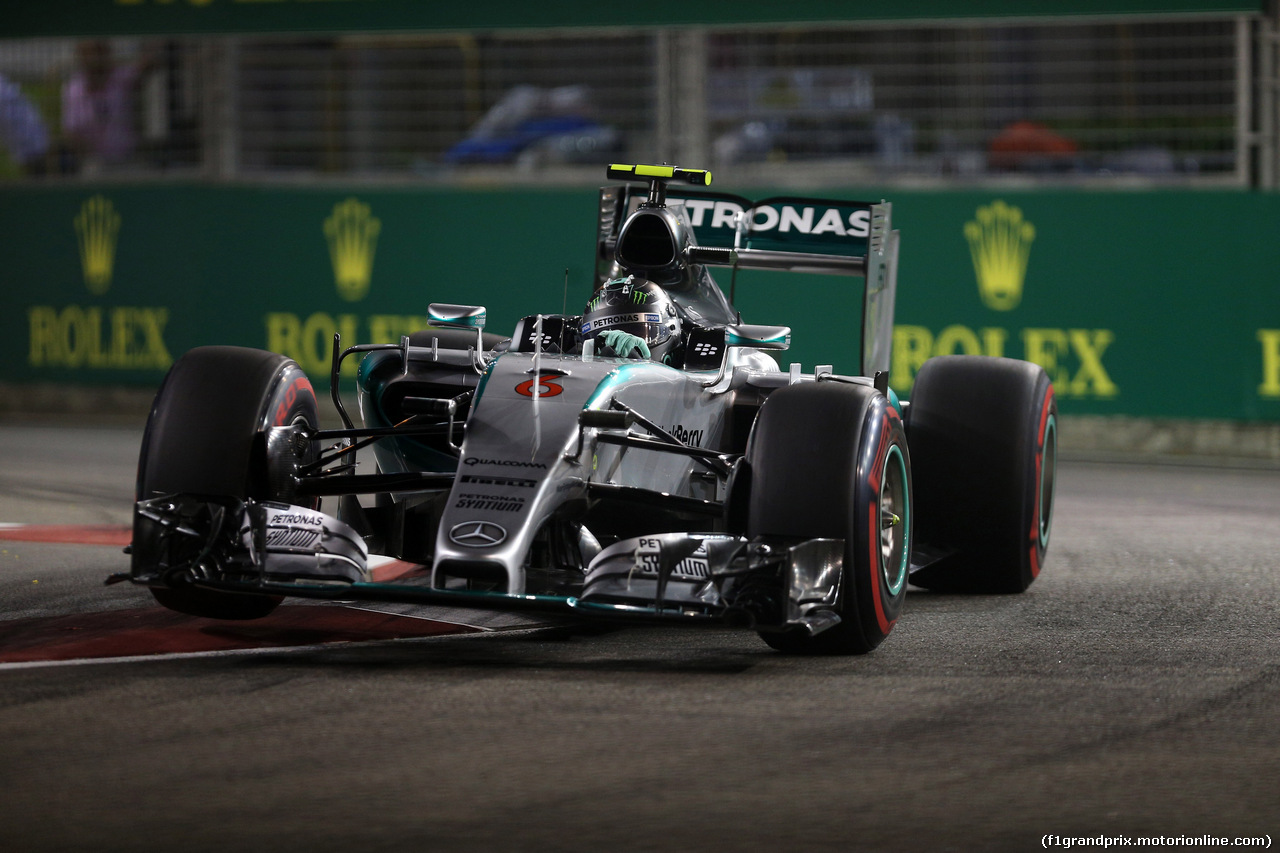 GP SINGAPORE, 18.09.2015 - Prove Libere 2, Nico Rosberg (GER) Mercedes AMG F1 W06