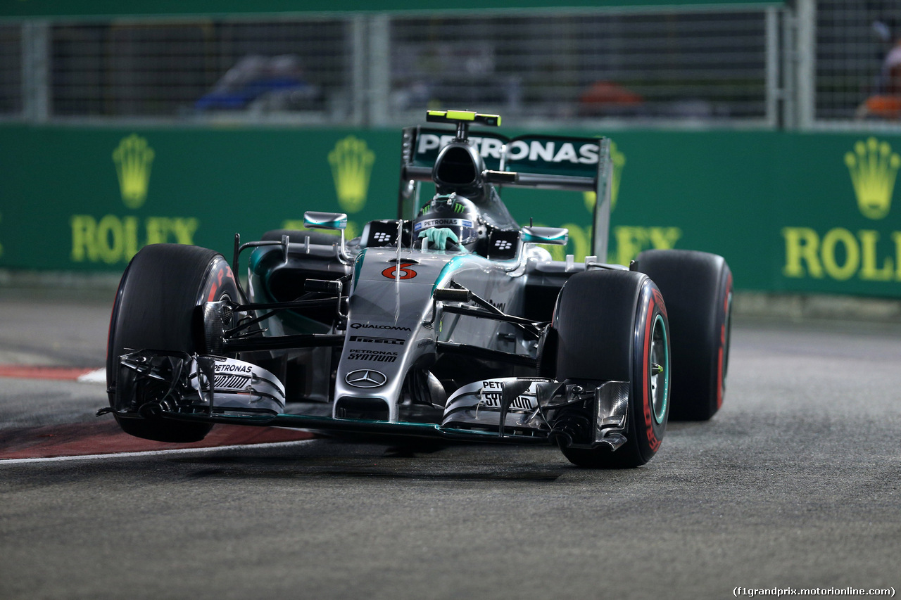 GP SINGAPORE, 18.09.2015 - Prove Libere 2, Nico Rosberg (GER) Mercedes AMG F1 W06
